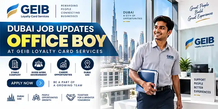 Office Boy Jobs in Dubai 2026
